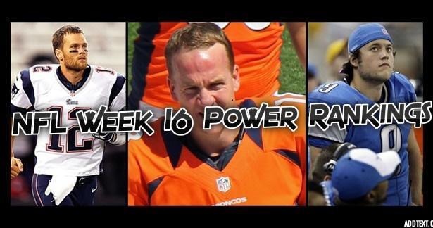 nfl week 16 power rankings