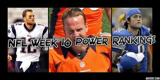 nfl week 16 power rankings